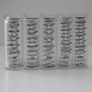 MUNTHOUDER: transparant met schaalverdeling