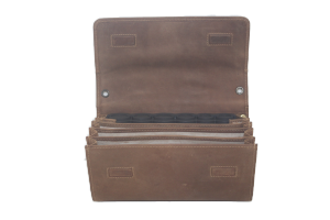 KELNERBEURS MET MUNTHOUDER: MET MAGNEETSLUITING